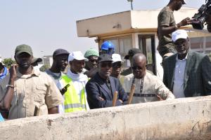 Visite des ouvrages d’assainissement : Mamadou Mamour Diallo prend le pouls des chantiers de l’ONAS