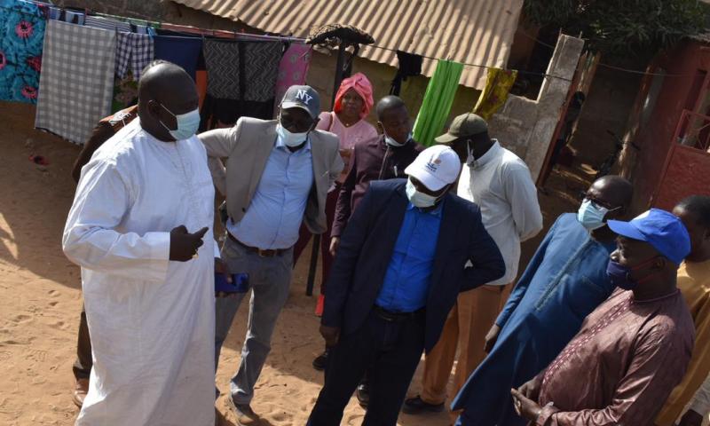 Revivez en images la visite de terrain du DG DE l'ONAS à Saly