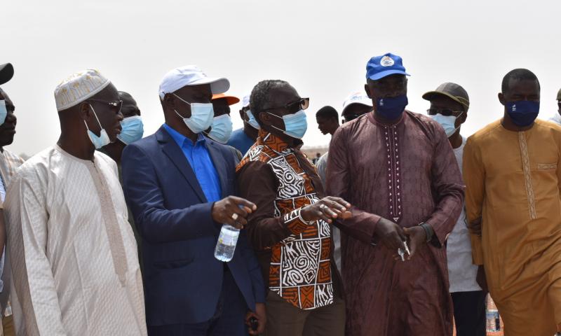Revivez en images la visite de terrain du DG DE l'ONAS à Joal