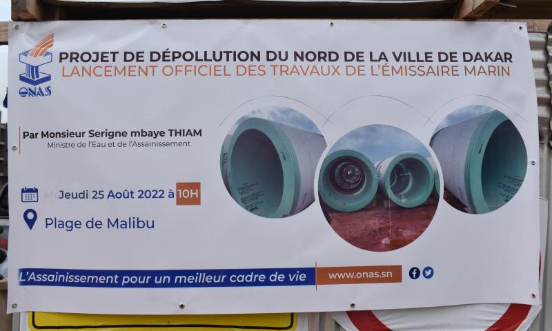 Lancement des travaux de construction de l'émissaire marin : revivez en images les temps forts 
