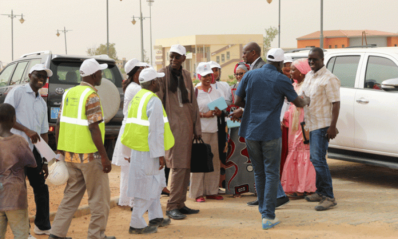 Visite de chantier du projet d'assainissement de Fatick en images 