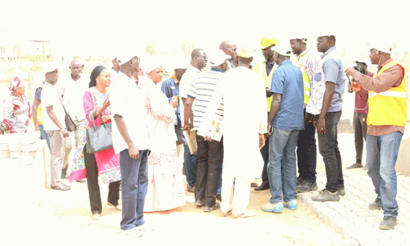 Visite de chantier du projet d'assainissement de Fatick en images 