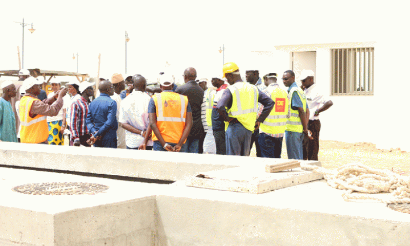 Visite de chantier du projet d'assainissement de Fatick en images 