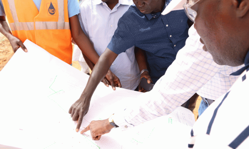 Visite de chantier du projet d'assainissement de Fatick en images 