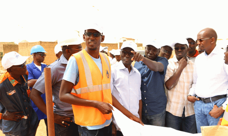 Visite de chantier du projet d'assainissement de Fatick en images 