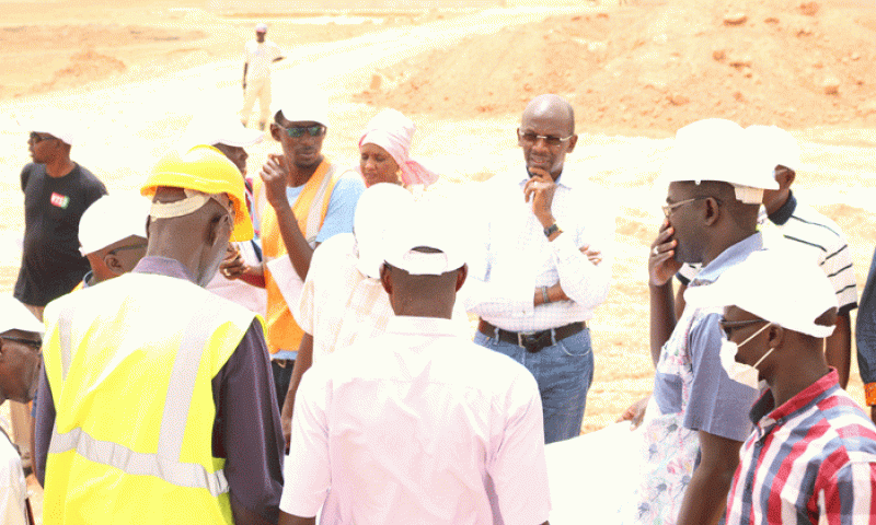 Visite de chantier du projet d'assainissement de Fatick en images 