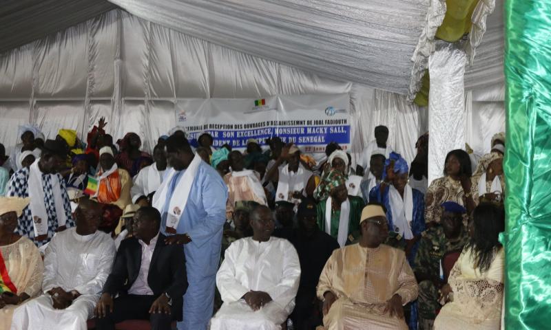 Revivez en images la cérémonie de réception des ouvrages d'assainissement de Joal, présidée par Son Excellence le Président Macky Sall